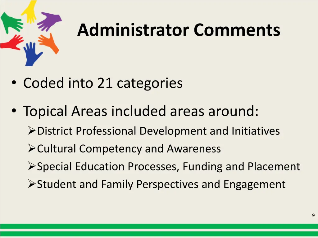 administrator comments