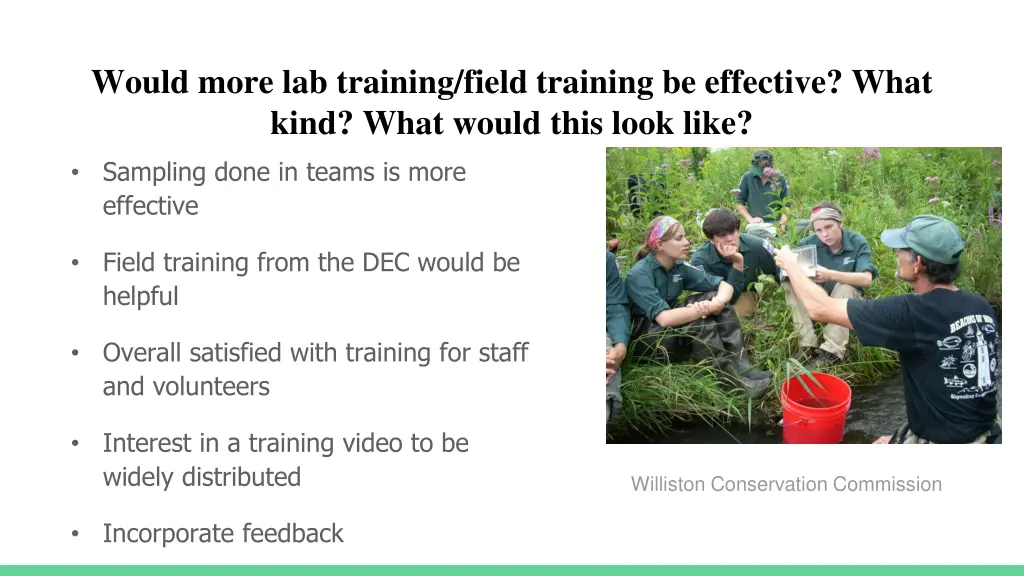 would more lab training field training