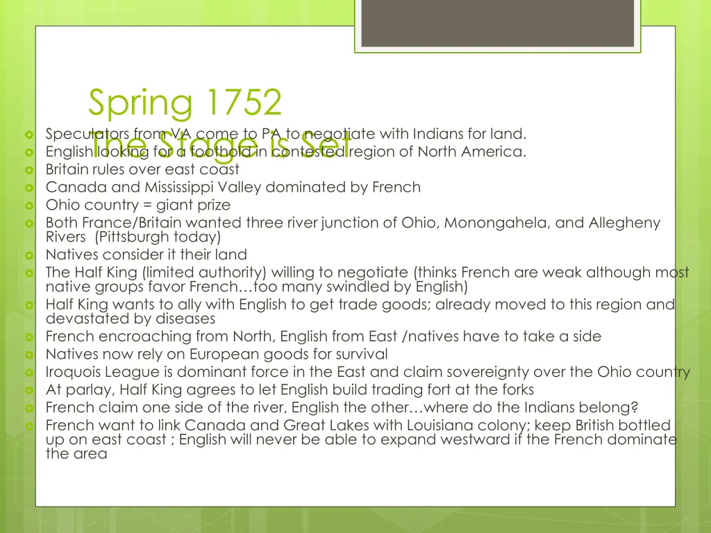 spring 1752 the stage is set britain rules over