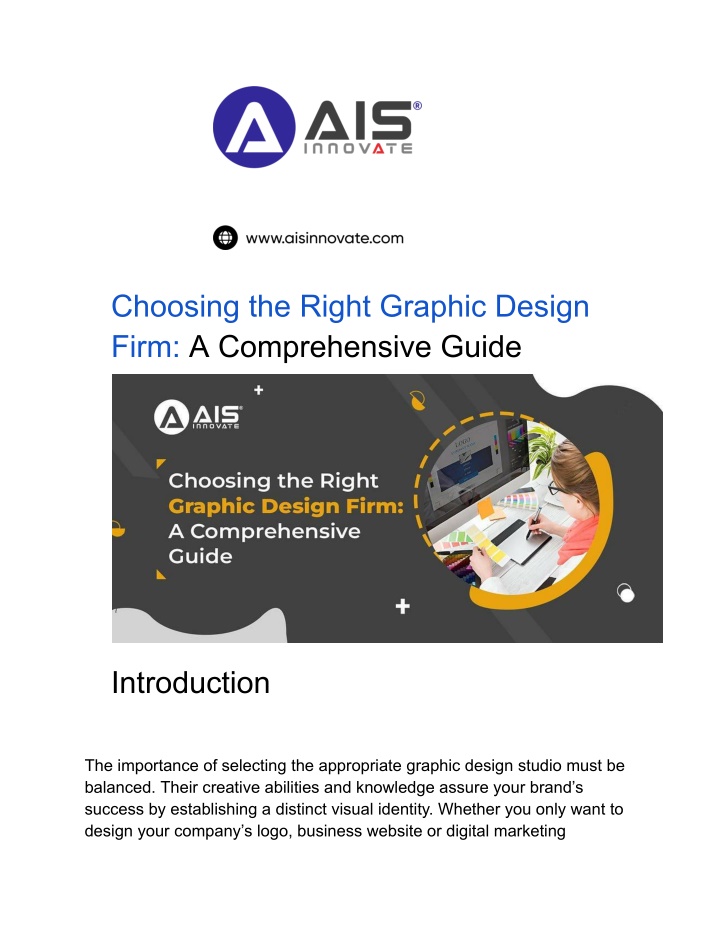 choosing the right graphic design firm