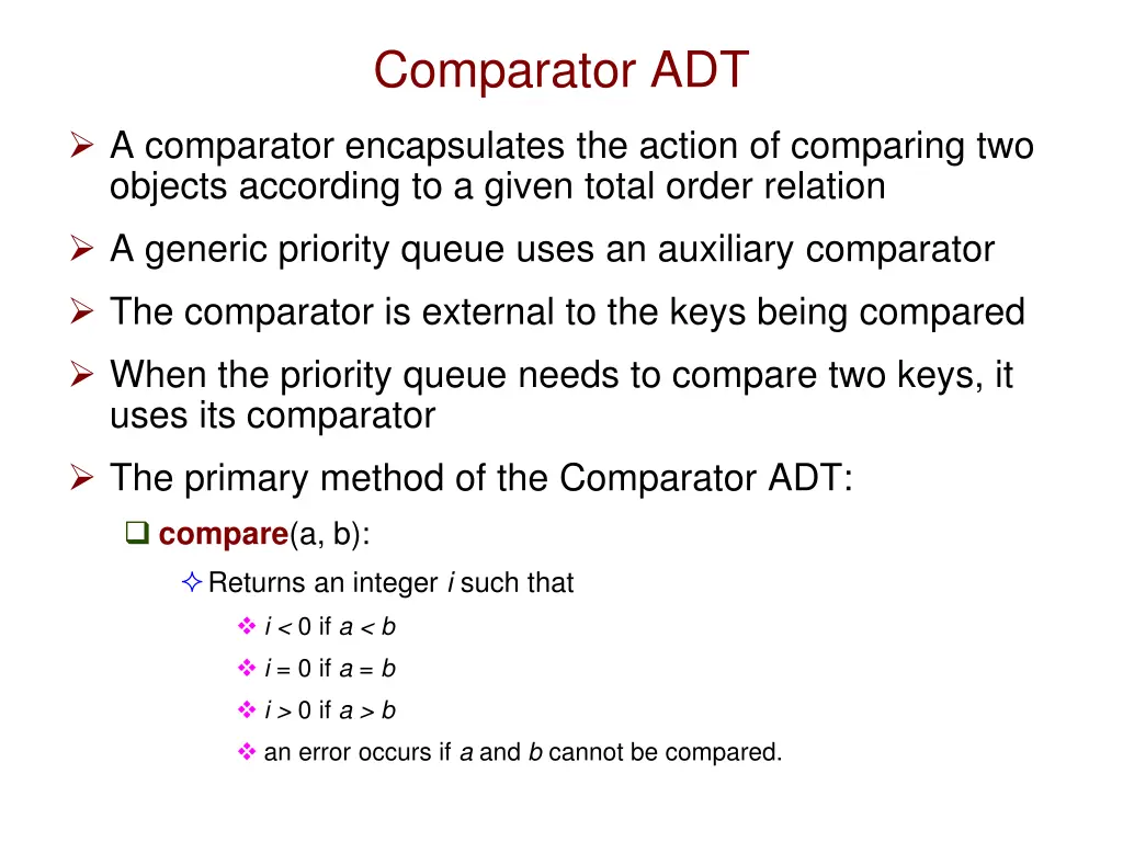 comparator adt