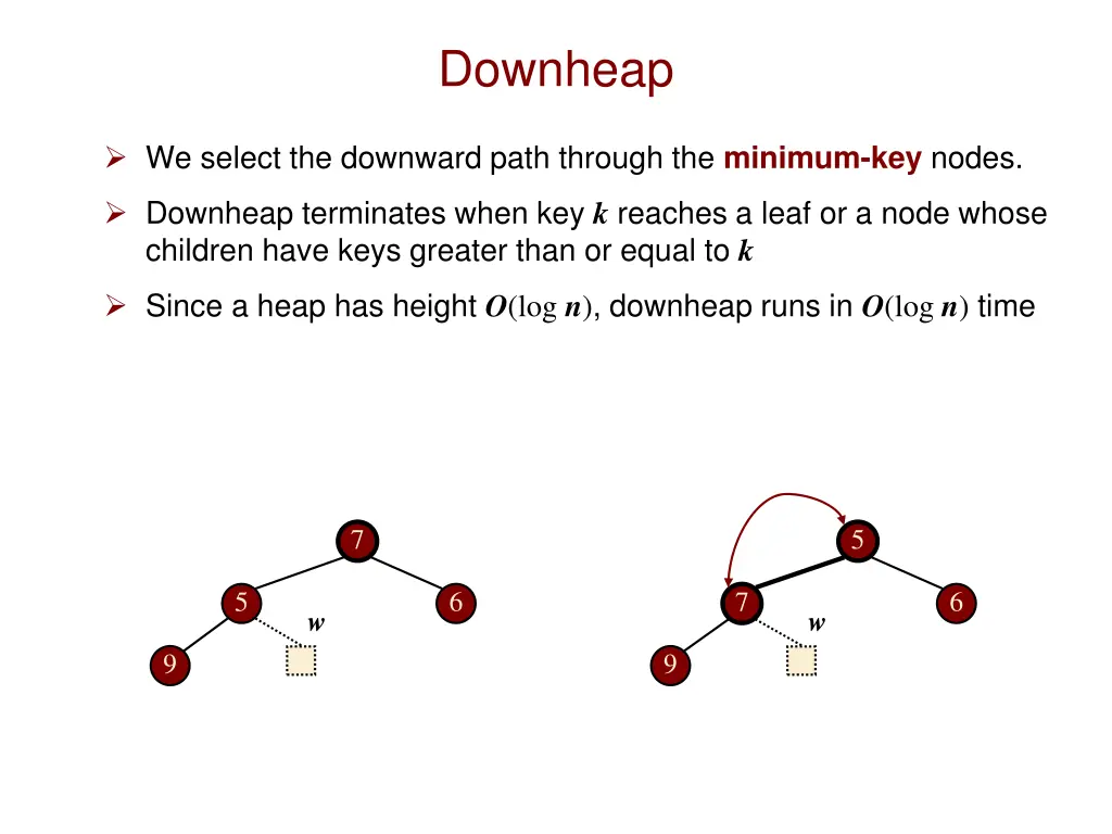 downheap 1