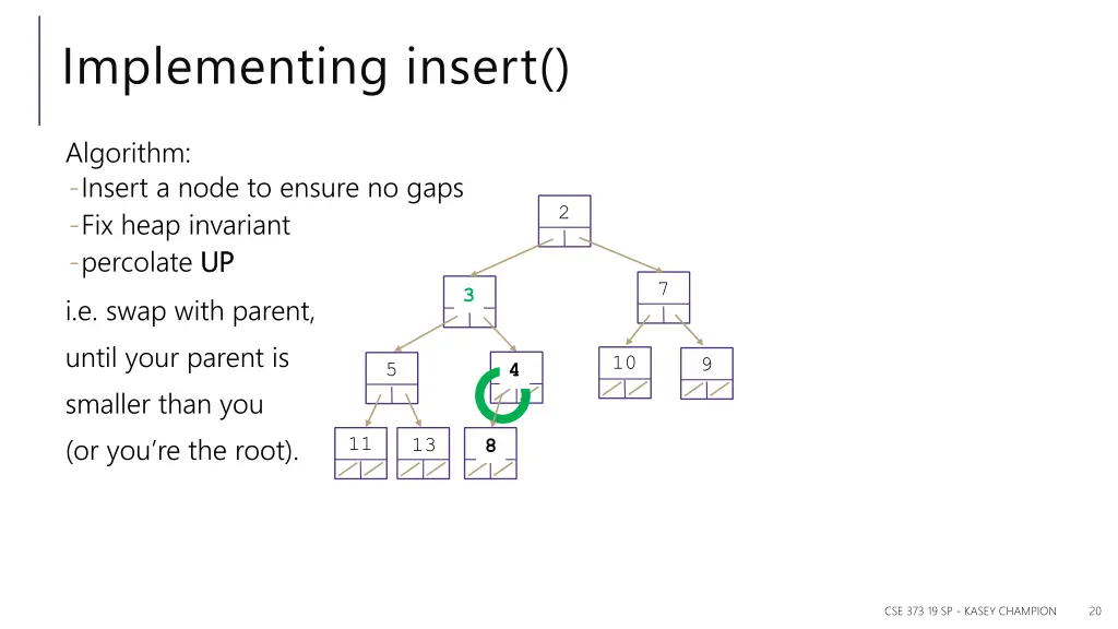 implementing insert