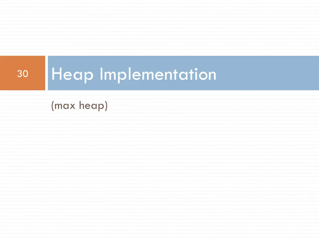 heap implementation