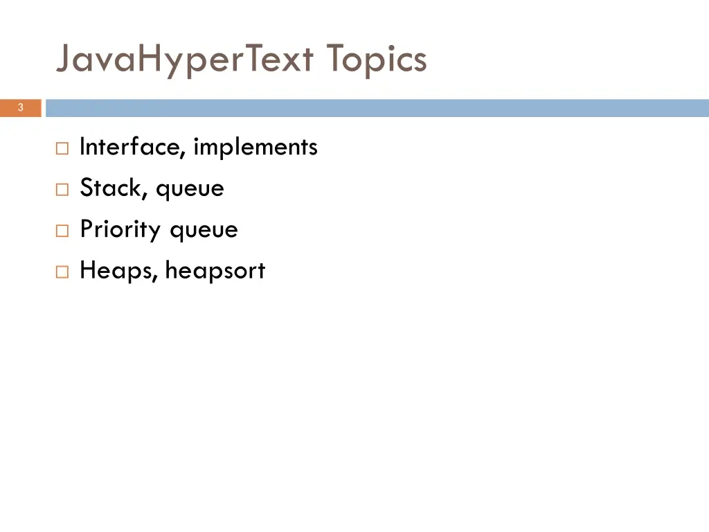 javahypertext topics