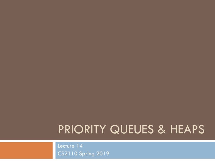 priority queues heaps