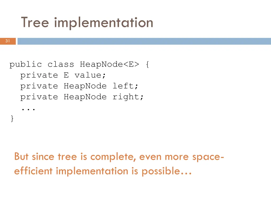 tree implementation