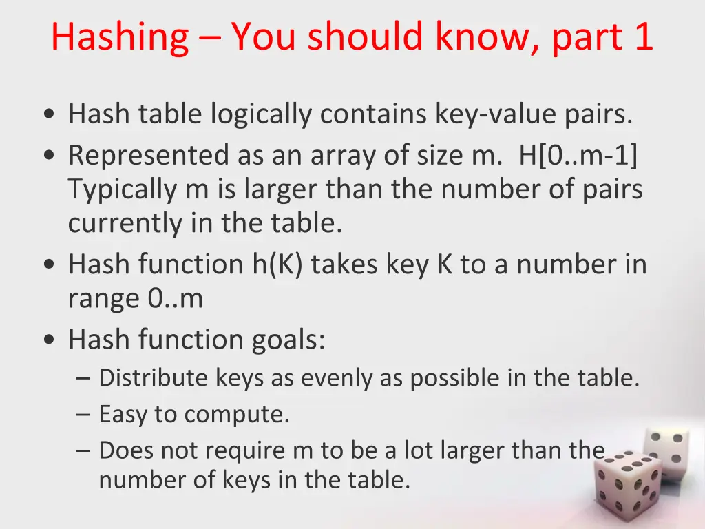 hashing you should know part 1