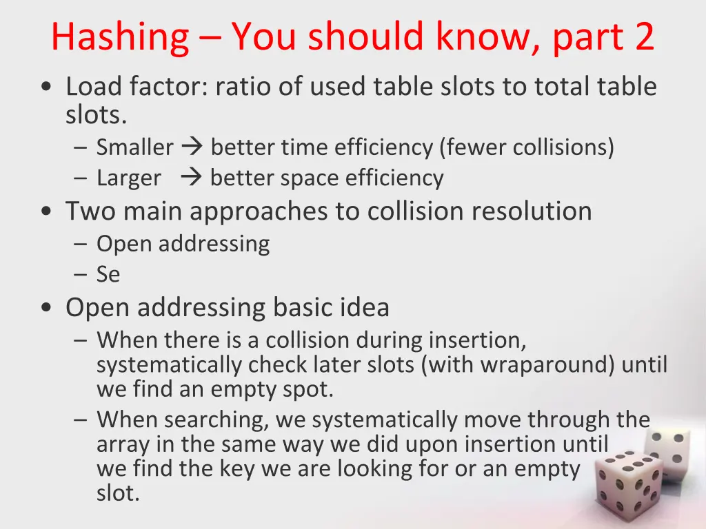 hashing you should know part 2 load factor ratio