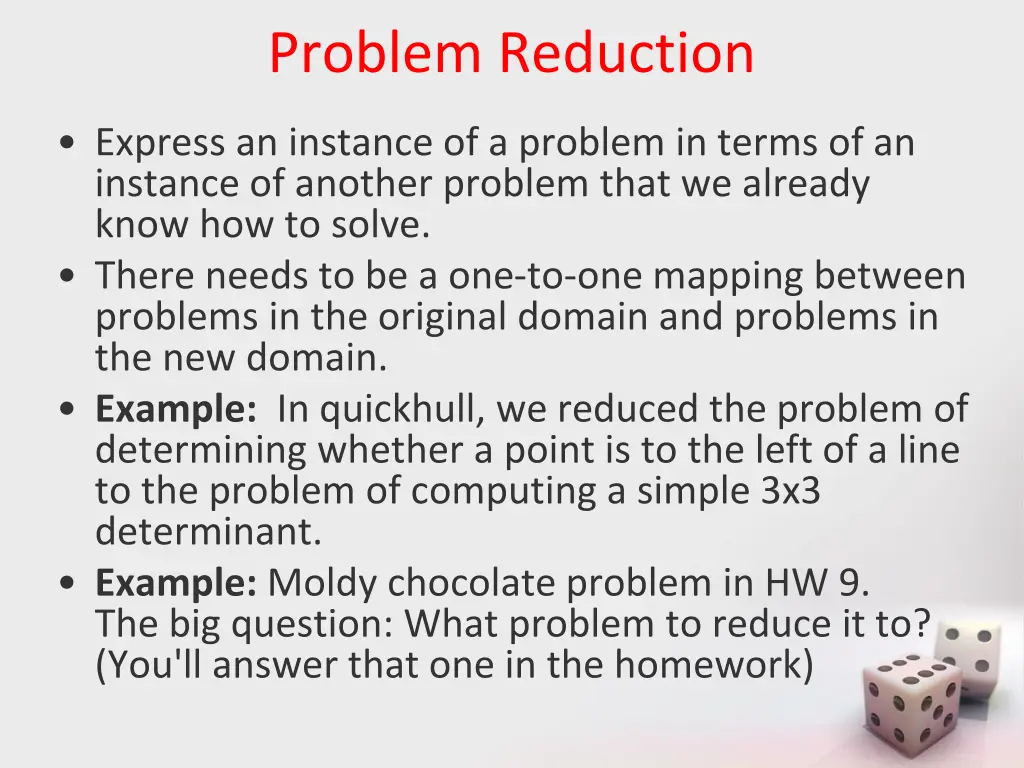 problem reduction