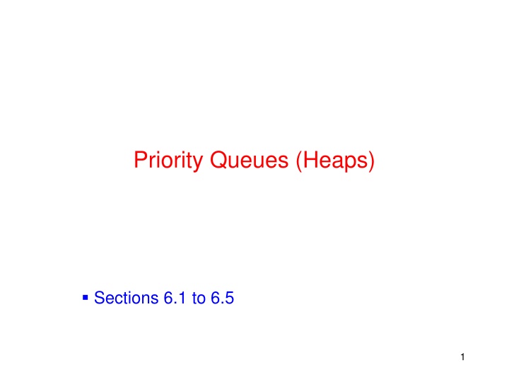 priority queues heaps