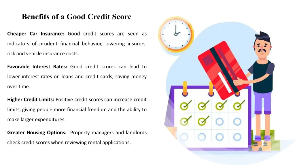 benefits of a good credit score