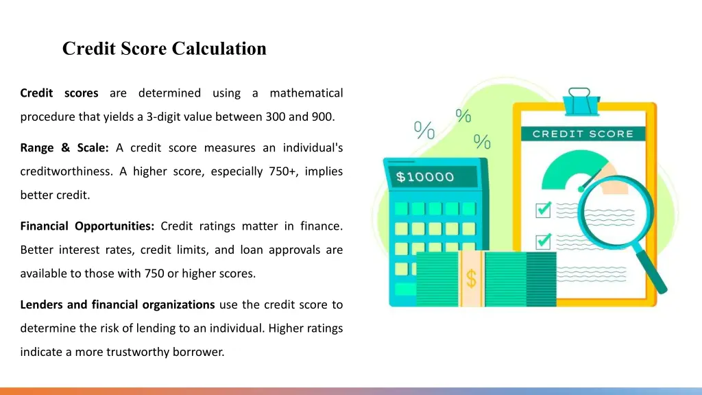 credit score calculation