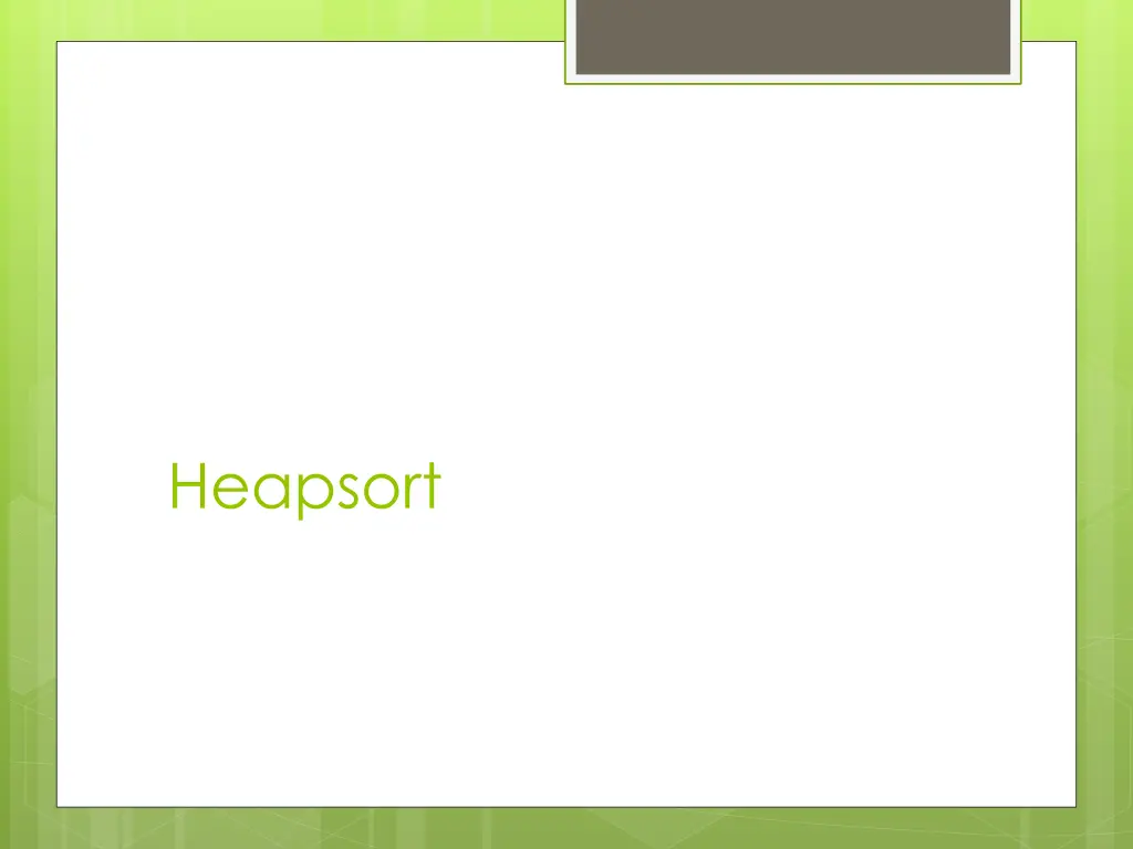 heapsort