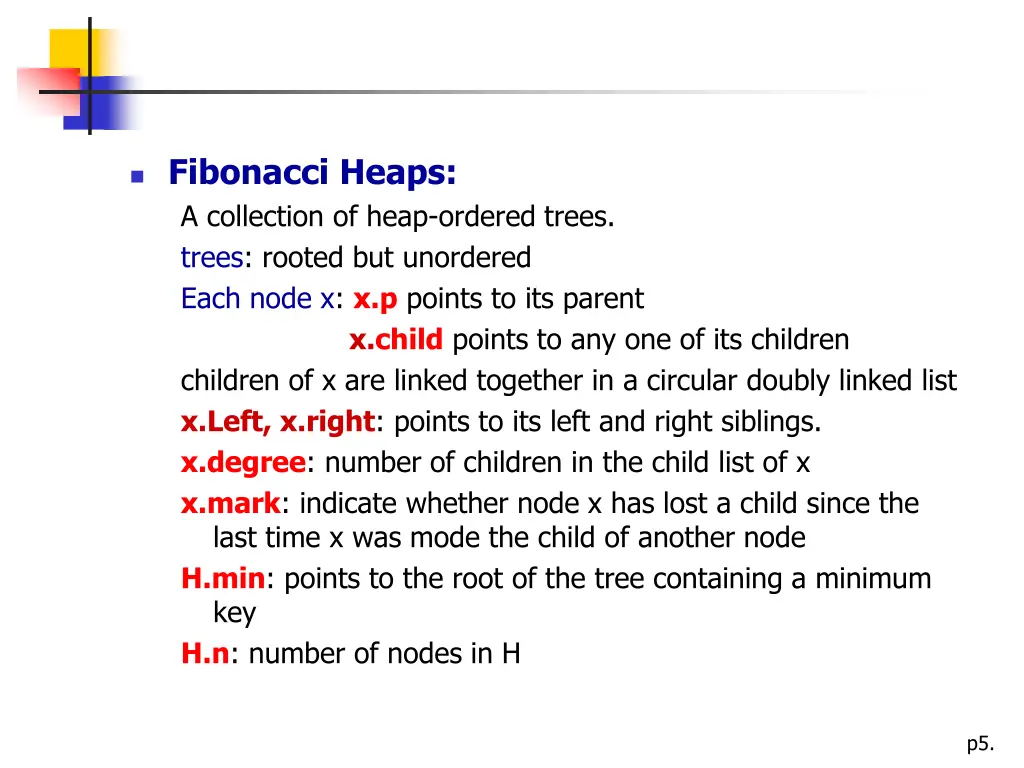 fibonacci heaps a collection of heap ordered