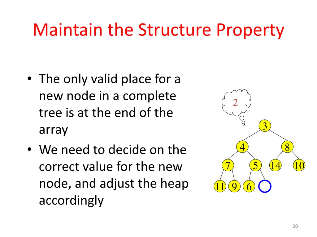 maintain the structure property 1