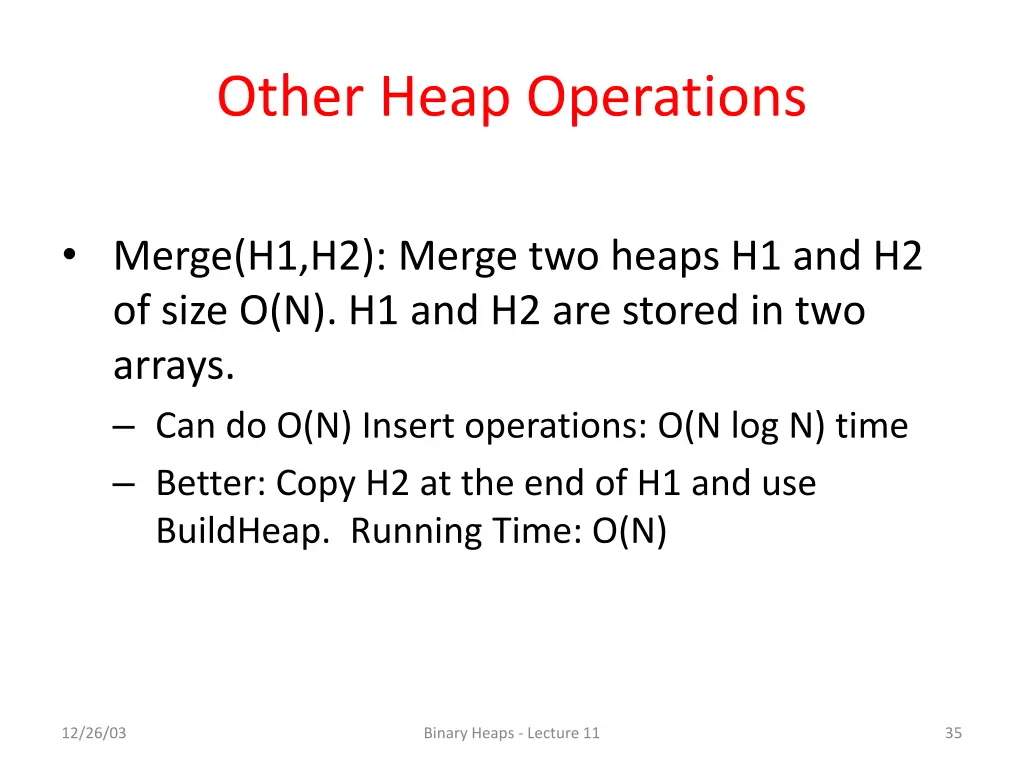 other heap operations 4