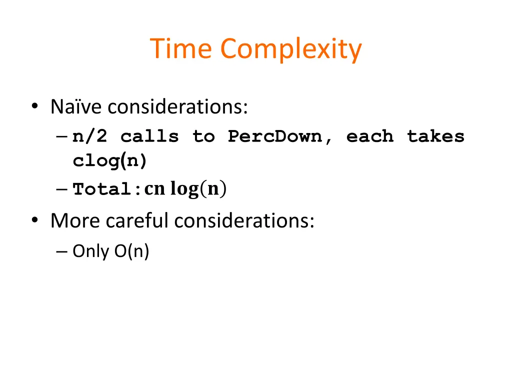 time complexity