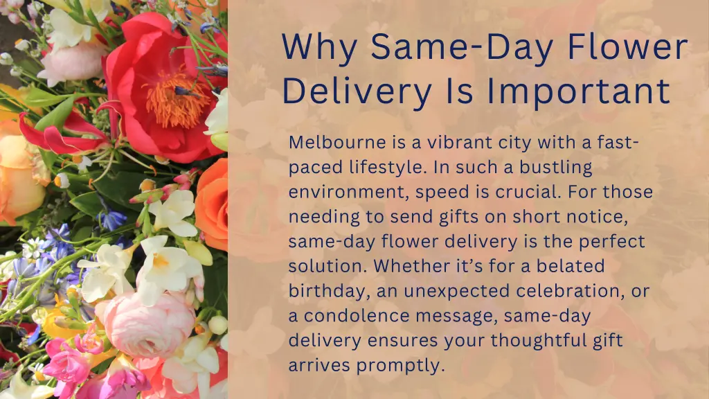 why same day flower delivery is important