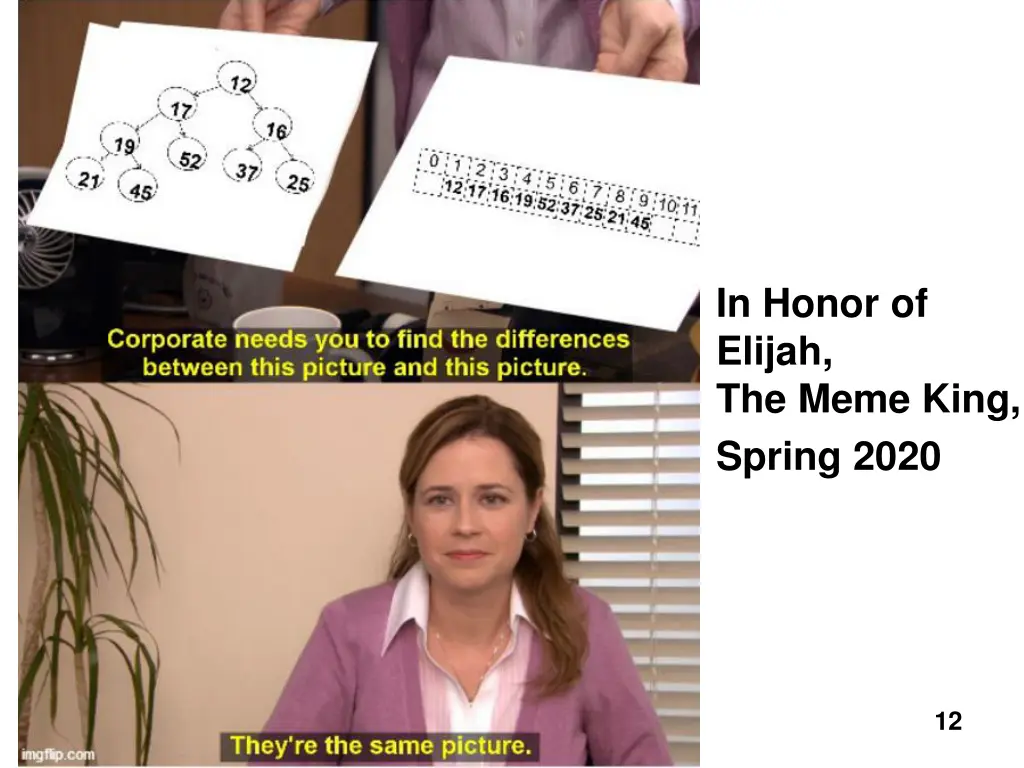 in honor of elijah the meme king spring 2020