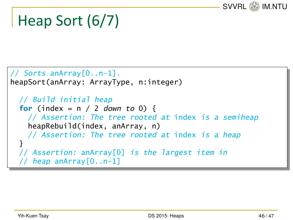 svvrl @ im ntu 45