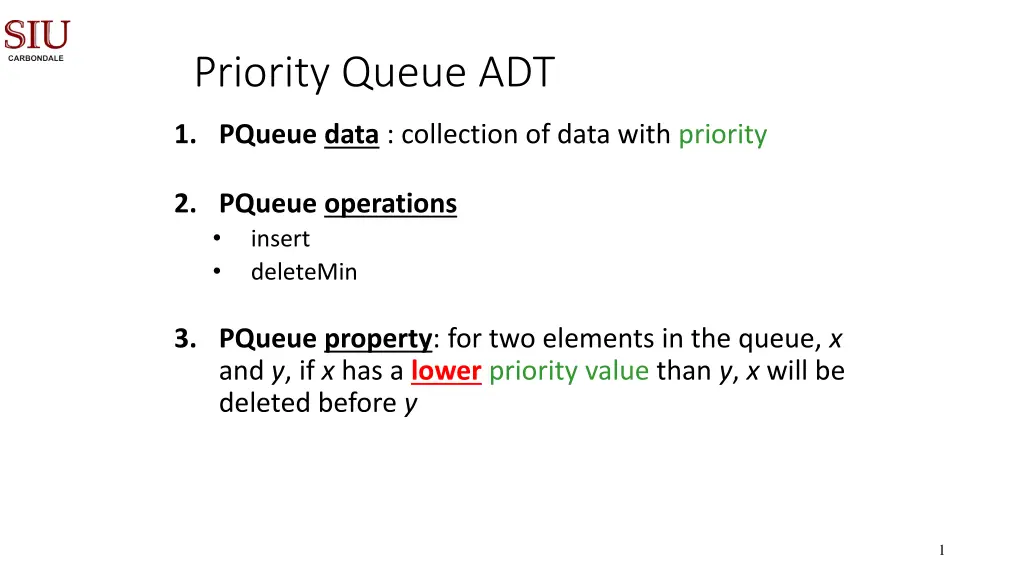 priority queue adt