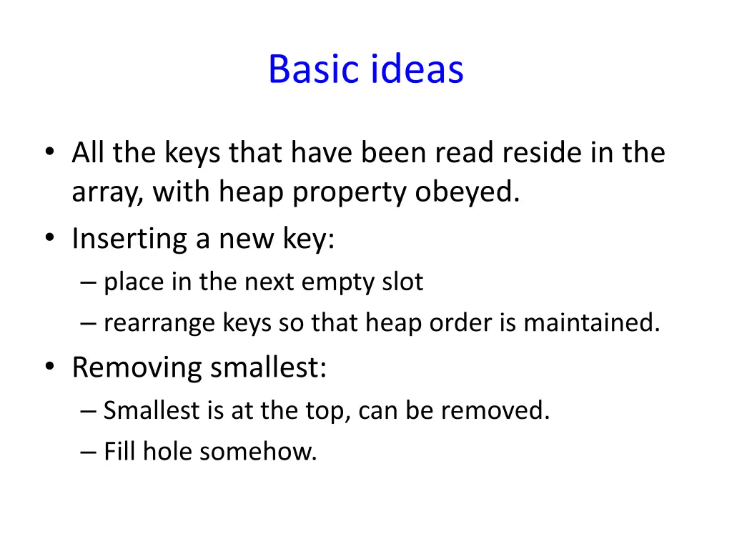 basic ideas