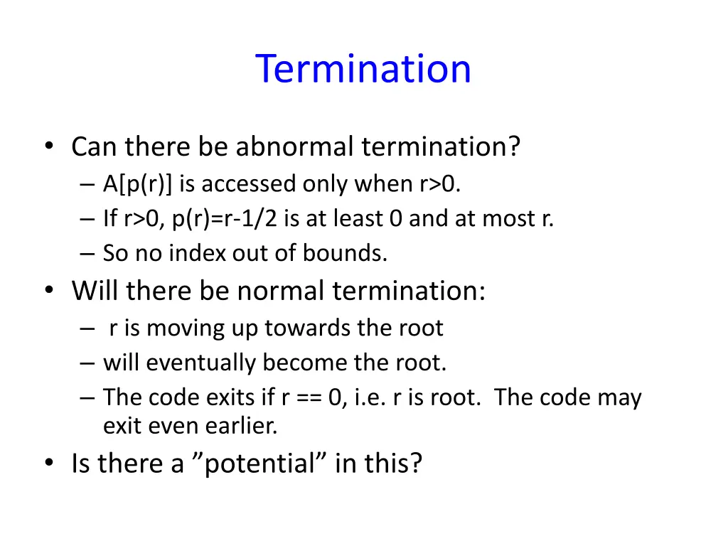 termination