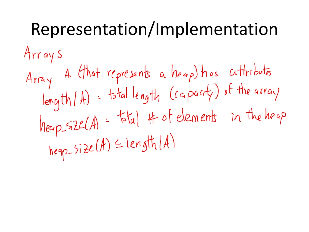 representation implementation