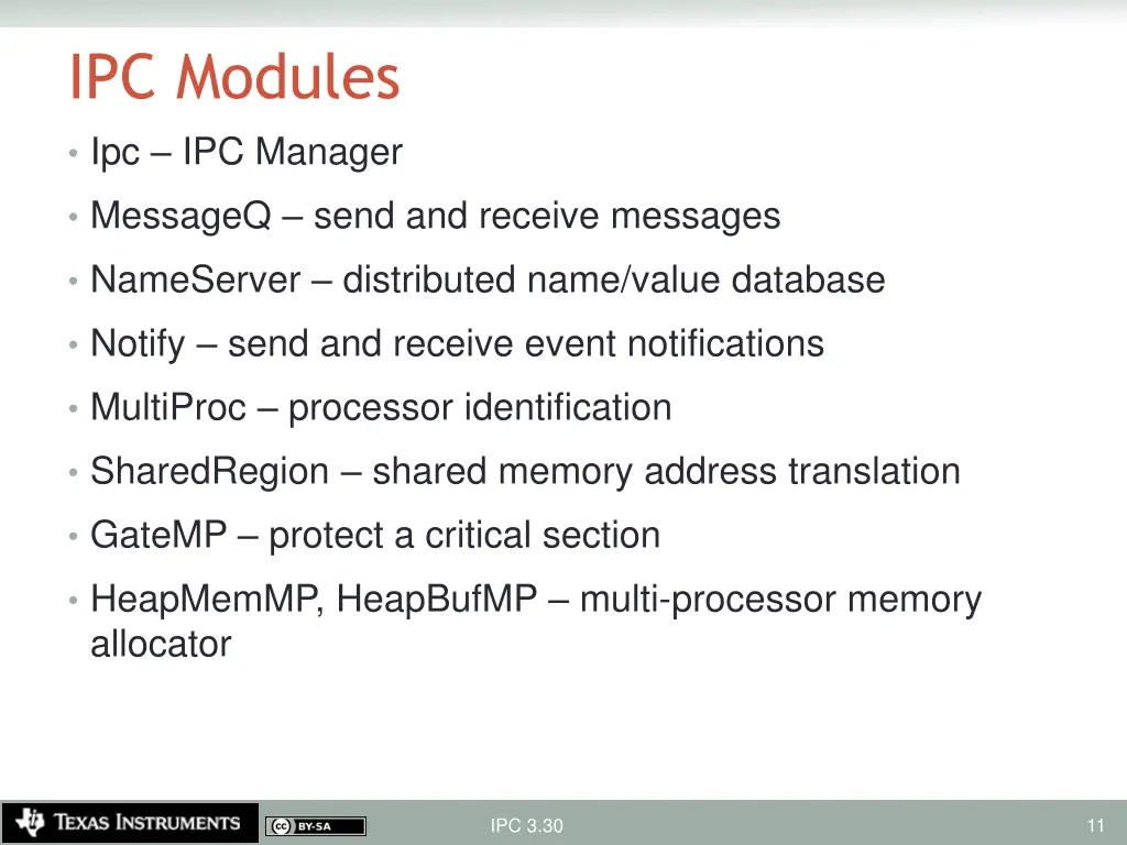 ipc modules