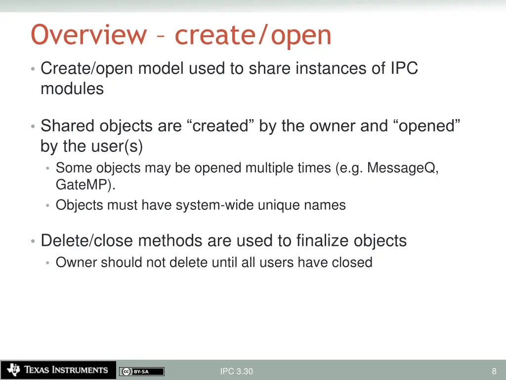 overview create open