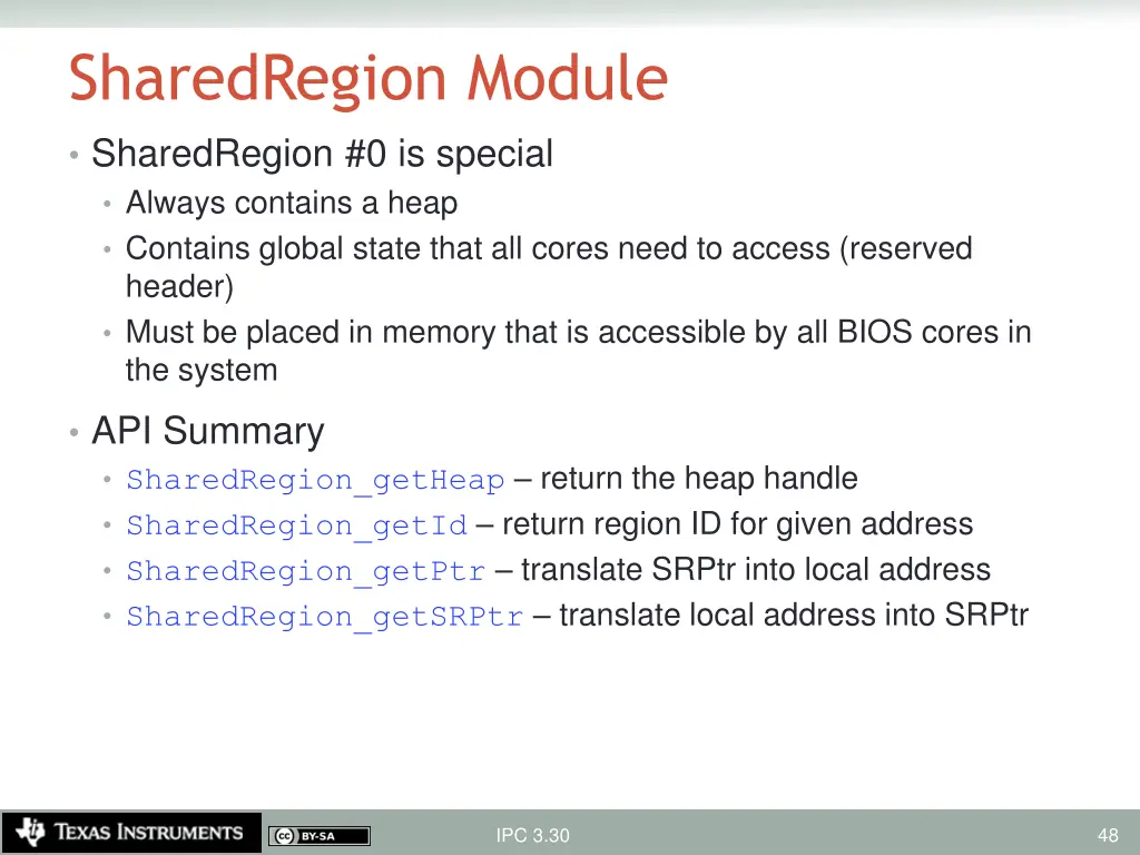 sharedregion module 1