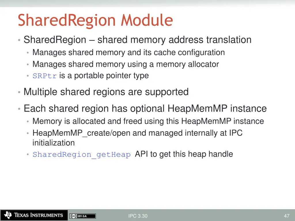 sharedregion module