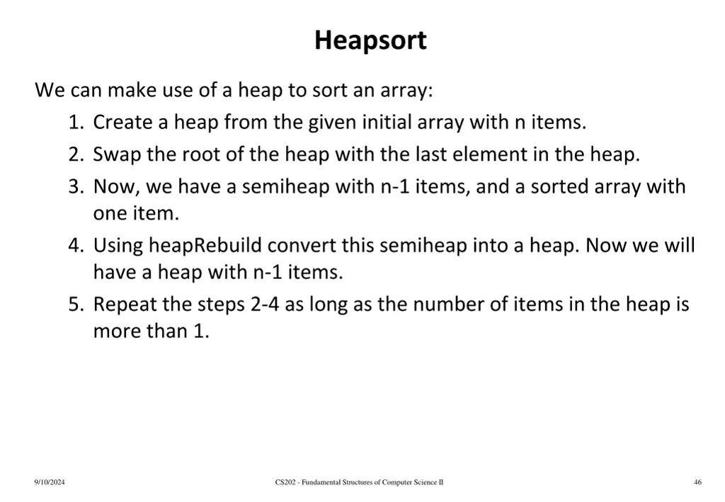 heapsort