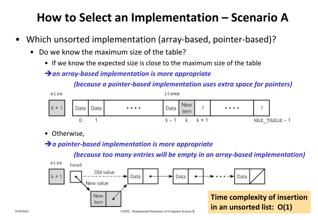 how to select an implementation scenario a 1