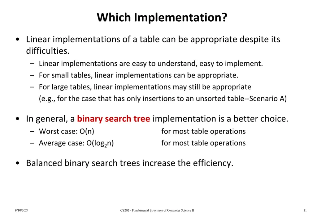 which implementation 1