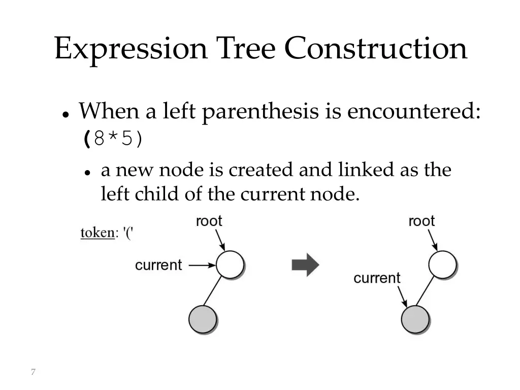 expression tree construction 3