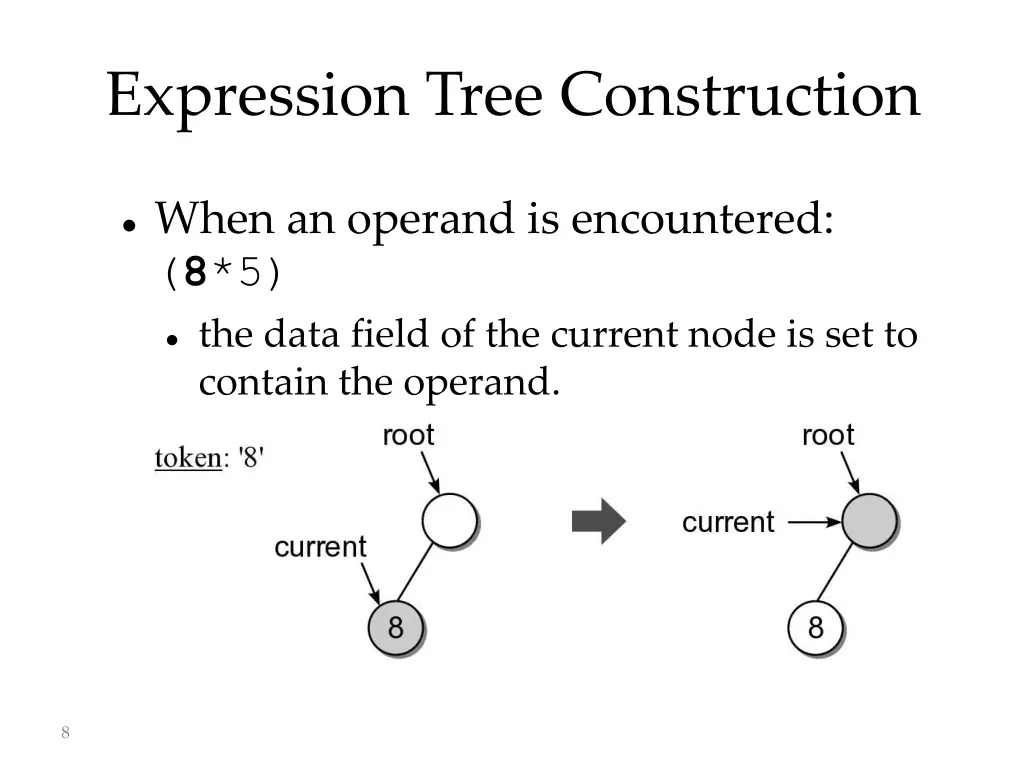 expression tree construction 4