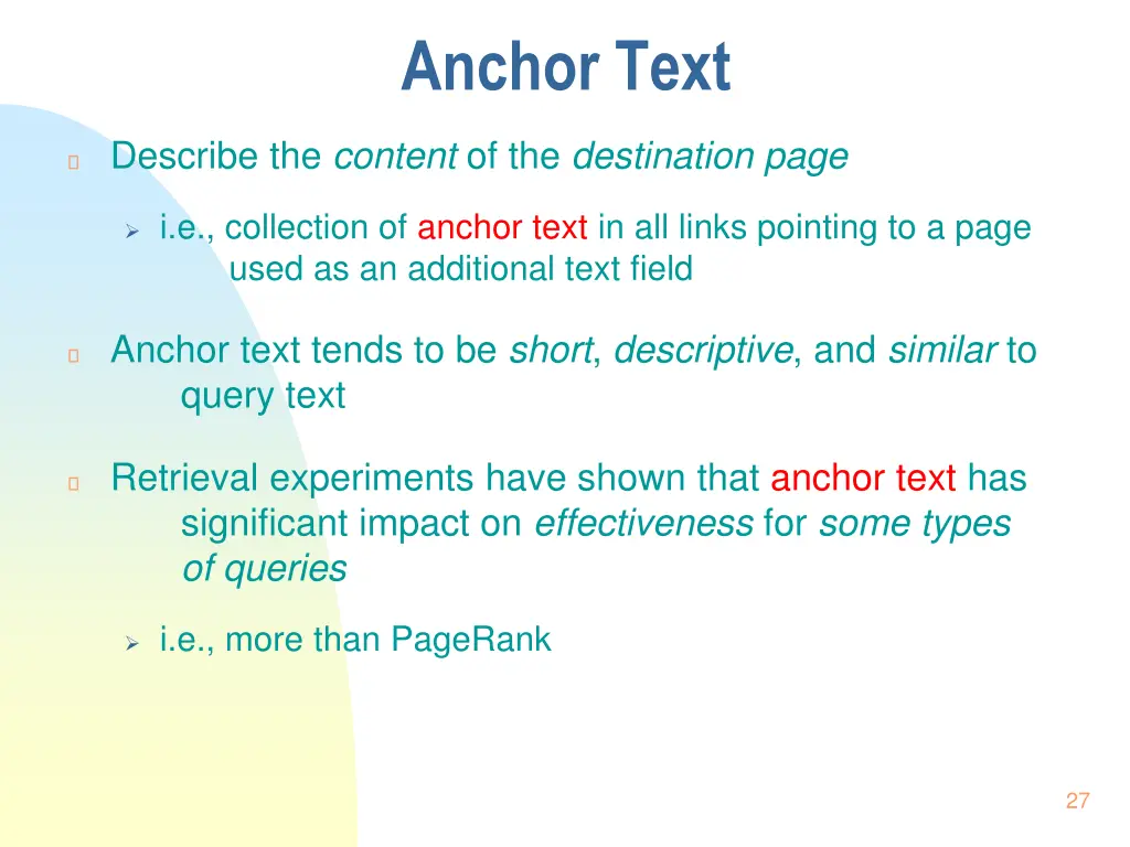 anchor text