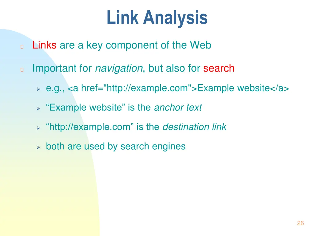 link analysis