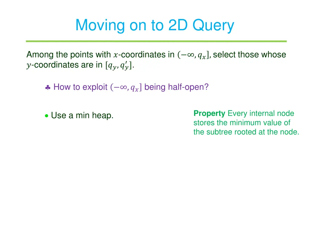 moving on to 2d query