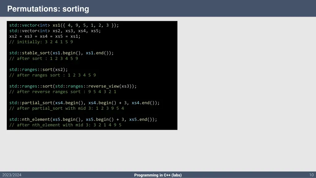 permutations sorting 1