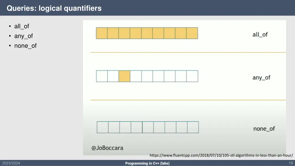 queries logical quantifiers