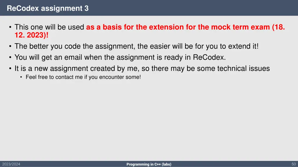 recodex assignment 3