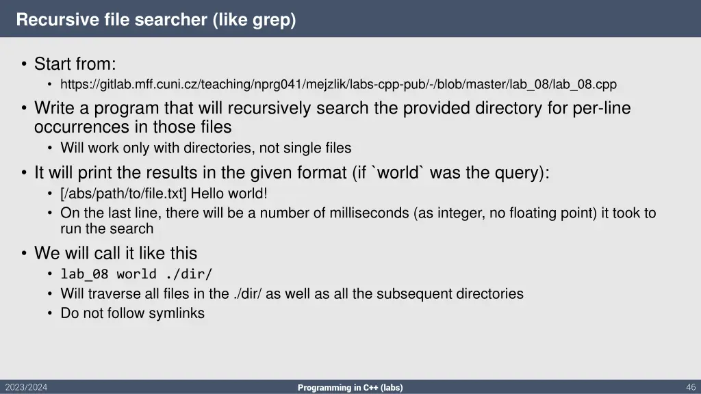 recursive file searcher like grep