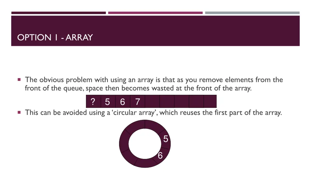 option 1 array