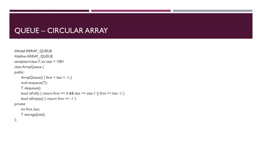 queue circular array