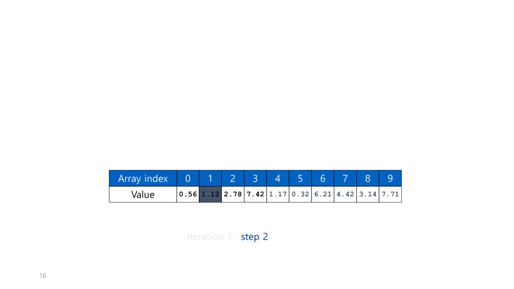 array index 7