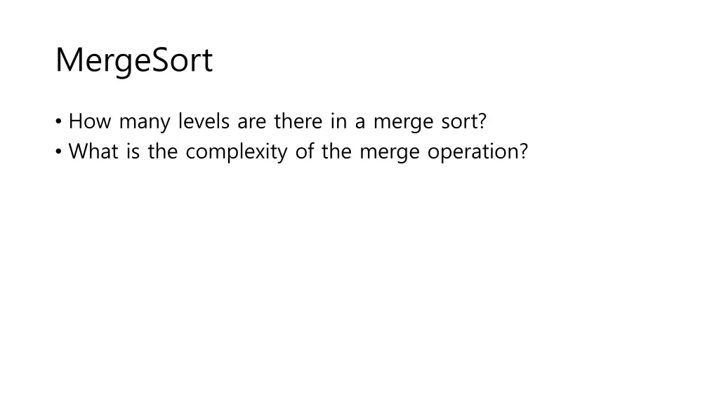 mergesort