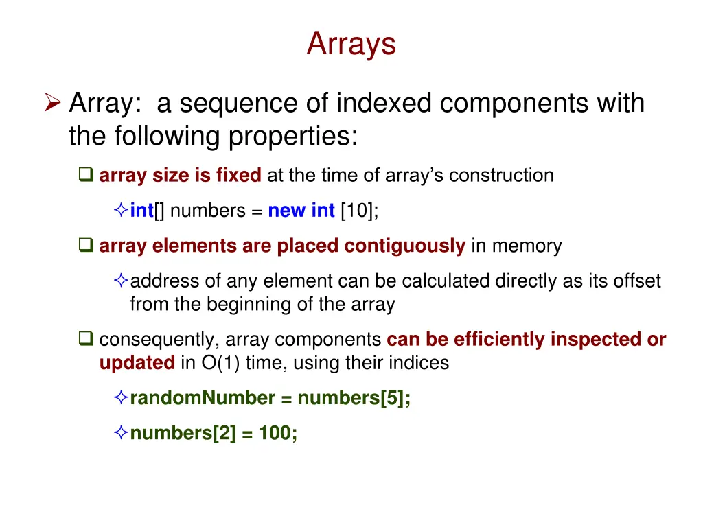 arrays 1